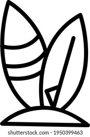 Summer Modern Simple  Line Icon Summer