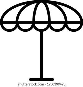 Summer Modern Simple  Line Icon Summer