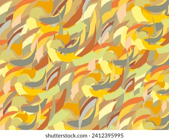 Summer motifs - colorful wavy backdrop for tiles or fabrics. Textural backdrop in orange-green-yellow-golden tonality for business concepts, covers, fashion trends, carpets, interiors or textiles