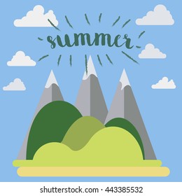 Summer mountain landscape