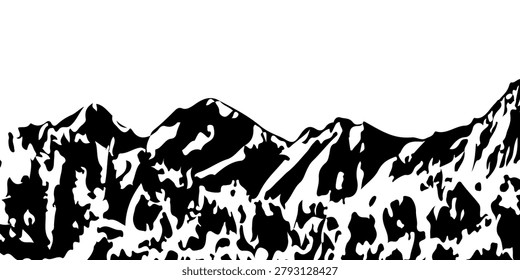 Summer mountains  cloued