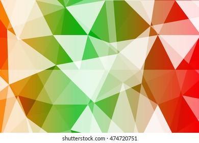 summer multicolor polygonal geometric banner with rumpled triangular low poly origami style background. vector illustration. for your idea business, wallpaper, web-design.