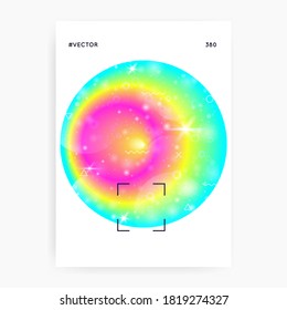 Summer music. Fluid holographic gradient shape and line. Bright magazine design for house club. Electronic sound. Night lifestyle dance holiday. Summer music fest poster and flyer.