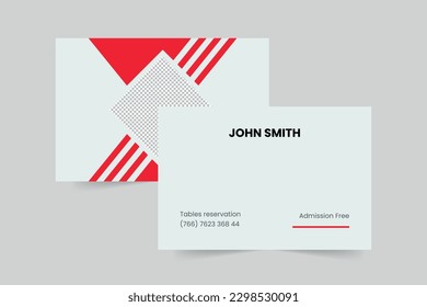 Summer Music Party business card template. A clean, modern, and high-quality design business card vector design. Editable and customize template business card