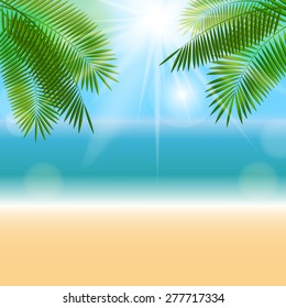 Summer Natural Background Vector Illustration EPS10.