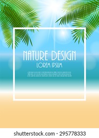 Summer Natural Background Vector Illustration EPS10