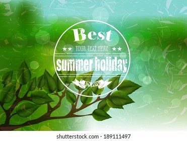 Summer nature design. Vector.