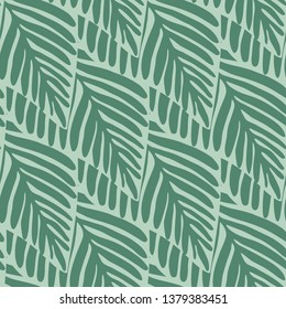 Summer nature jungle seamless pattern. Exotic plant. Tropical pattern, palm leaves seamless vector floral background.