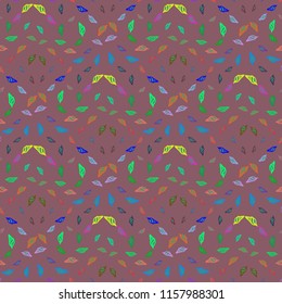 Summer new multicolor sea shell abstract seamless background.