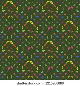 Summer new multicolored sea shell abstract seamless background.