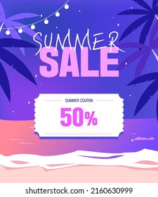 Summer Night Cool Shopping Template