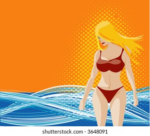 Summer ocean swimsuit