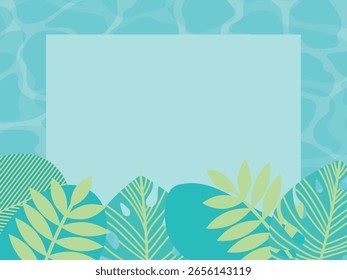 Ilustración de fondo de la onda del océano del verano
