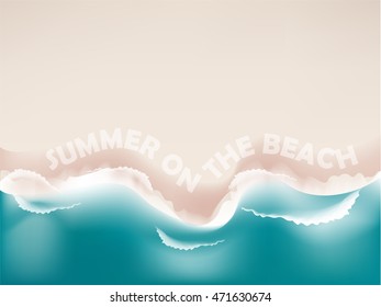 summer on the beach wallpaper design