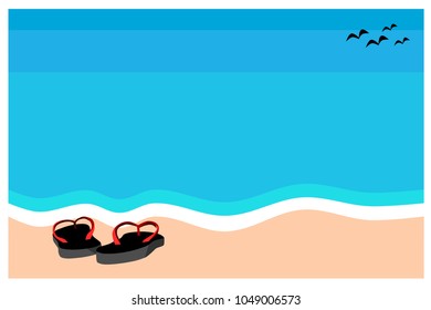 Summer on the beach,vector illustration