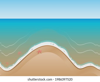 Summer on a quiet and calm beach