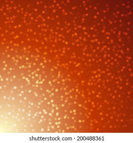 summer orange background with bokeh and lens flare pattern(vector)