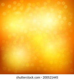 summer orange background with bokeh and lens flare pattern(vector)