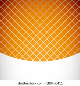 summer orange background with seamless square pattern (vector) 