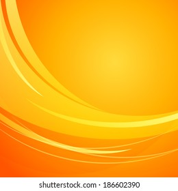 summer orange with curve pattern background (vector)