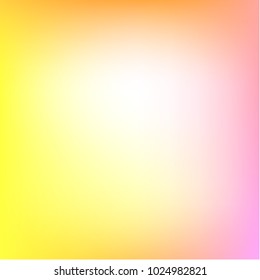Summer orange holographic background. Vibrant blur iridescent design. Foil neon trendy rainbow banner. Pastel future element. Modern gradient cover. Foil holographic design. Bright soft gradient color