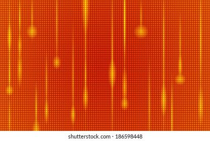 summer orange light led screen background (vector)