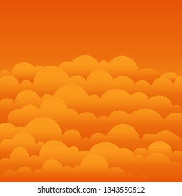 summer orange sky
