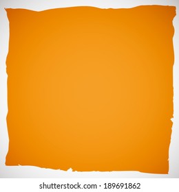summer orange and white Grunge frame background (vector)
