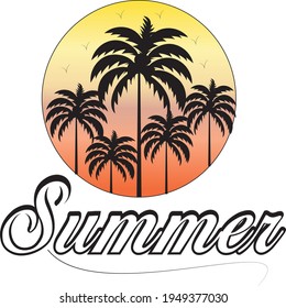 summer outdoor ti shirt design