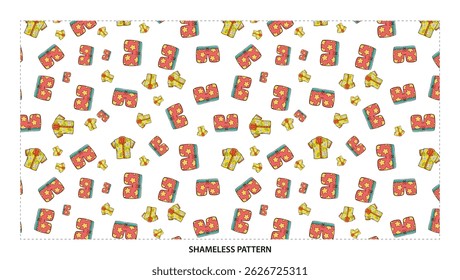 Summer Outfit Seamless Pattern Tropical Vacation Holiday Relaxing Theme