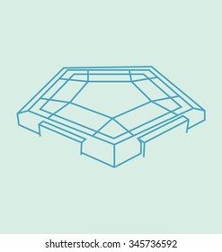 Summer Palace, Beijing Solid Vector Illustration
