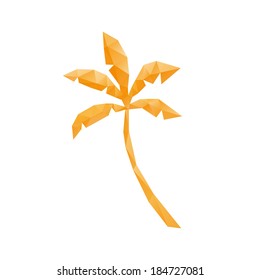 Summer palm abstract isolated on a white backgrounds