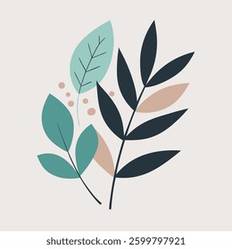 Summer palm leaf vector green plant, exotic nature set isolated on white background. Jungle illustration,  Vector illustration of autumn leaves