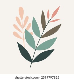 Summer palm leaf vector green plant, exotic nature set isolated on white background. Jungle illustration,  Vector illustration of autumn leaves