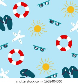summer paradise background vector set
