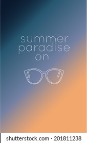 Summer Paradise On Vector Design