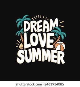 summer paradise t shirt design vector
