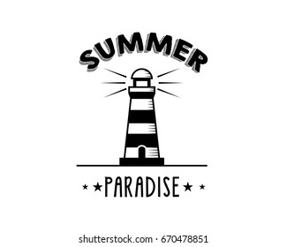 Summer Paradise Vector Graphic