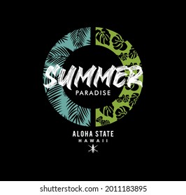 summer paradise,California,great wave take the time ,typography graphic design, for t-shirt prints, vector illustration