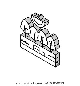 summer park isometric icon vector. summer park sign. isolated symbol illustration