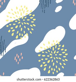 Summer party. Abstract seamless vector pattern for your design