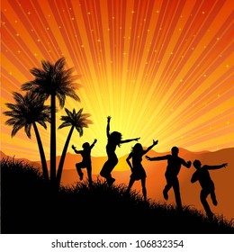 Summer party background