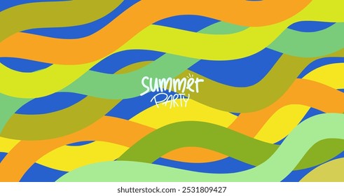 festa de verão. design de fundo, layout de hd, estilo de banner, cartaz, modelo de cartão de saudação. ilustração vetor