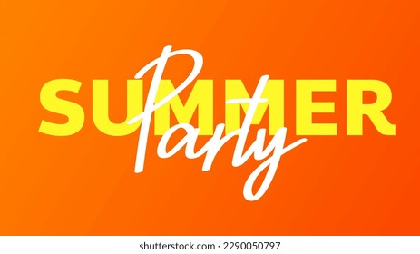 Summer Party background , Flat Modern design, illustration Vector EPS 10