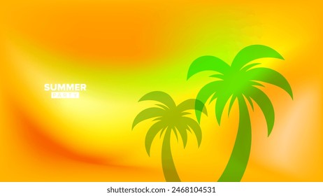 summer party background gradient. vector illustration. hd layout, banner, poster, greeting card template design