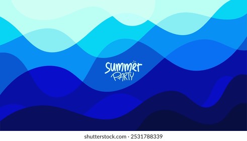 festa de verão. fundo, layout de hd, estilo de banner, cartaz, modelo de cartão de saudação.