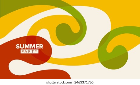 summer party background theme. vector illustration. hd layout, banner, poster, greeting card template design
