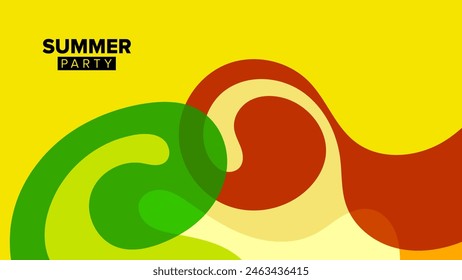 summer party background theme. vector illustration. hd layout, banner, poster, greeting card template design