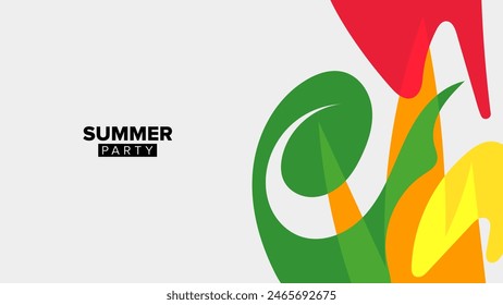 summer party background theme. vector illustration. hd layout, banner, poster, greeting card template design