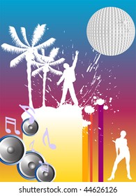 summer party background - vector